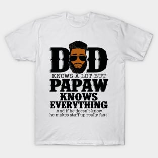 Dad Knows A Lot But PawPaw Knows Everything T-Shirt